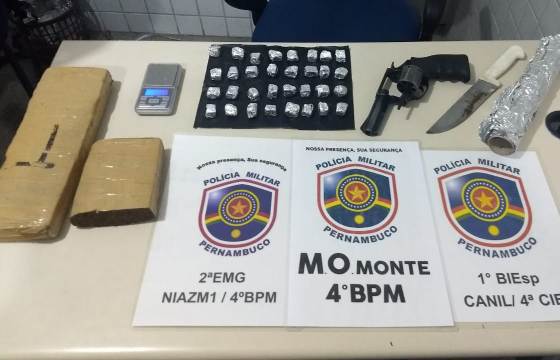 EQUIPES DO 4º BPM DETÊM ACUSADOS DE TRÁFICO