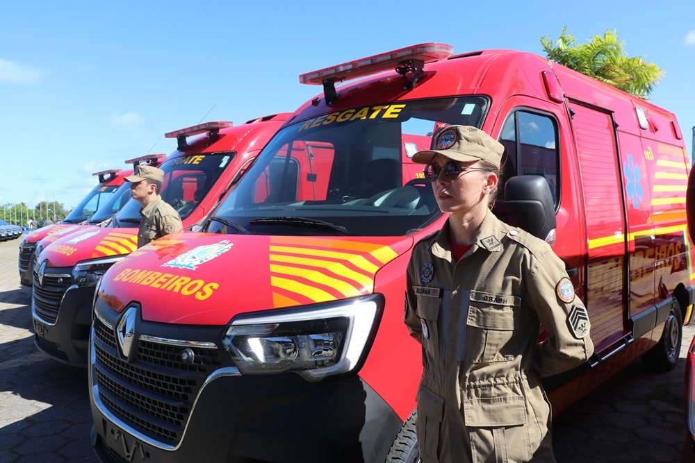 7 viaturas são destinadas para as operações de busca e salvamento do Corpo de Bombeiros
