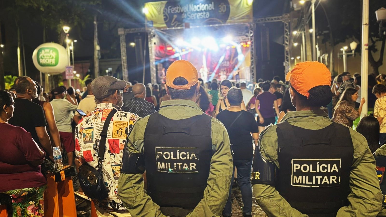 Forças policiais atuam com policiamento terrestre e monitoramento aéreo no Festival Nacional da Seresta
