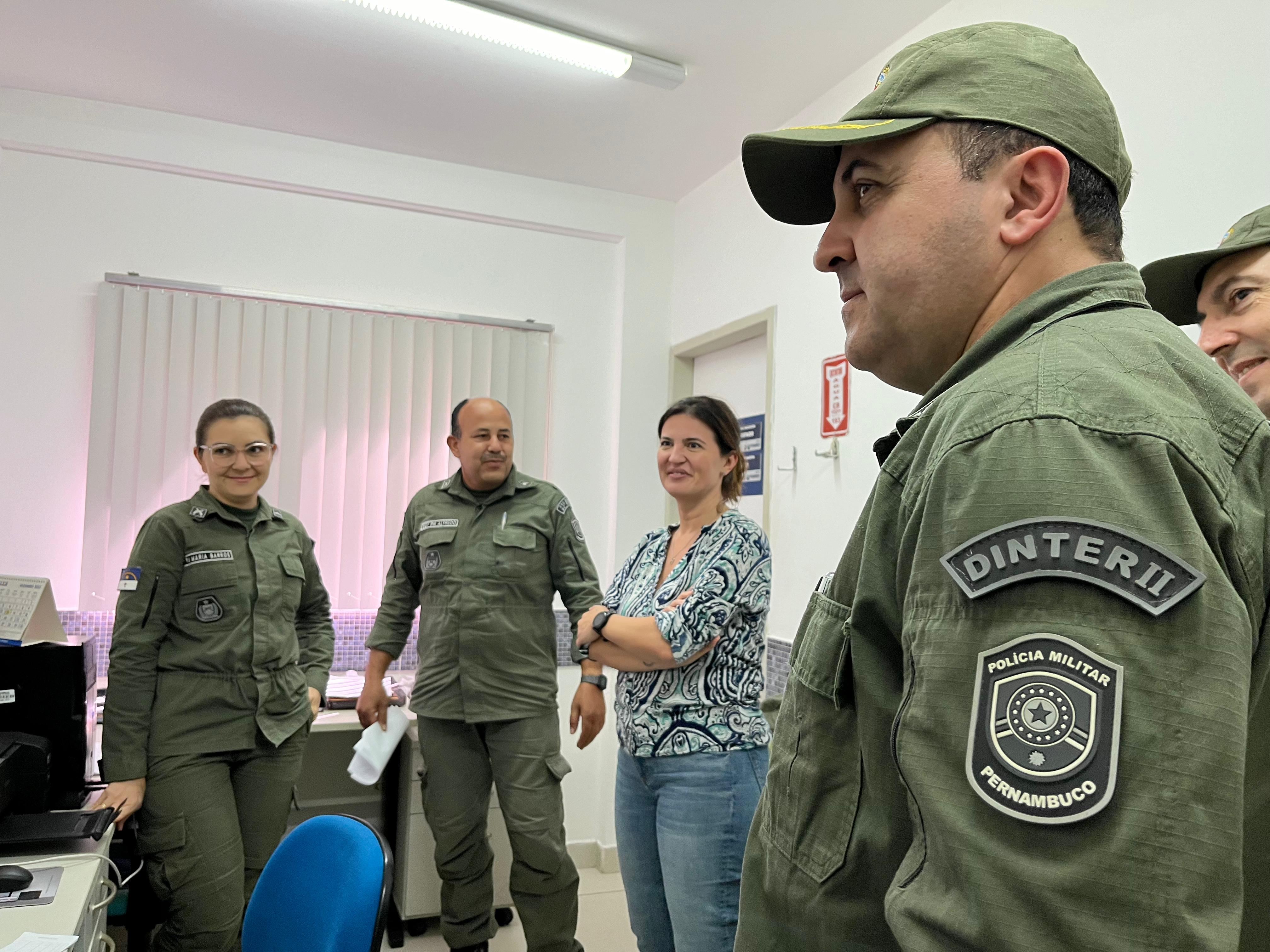 Secretária-executiva da SDS faz visita técnica às unidades de Segurança Pública sediadas em Afogados da Ingazeira