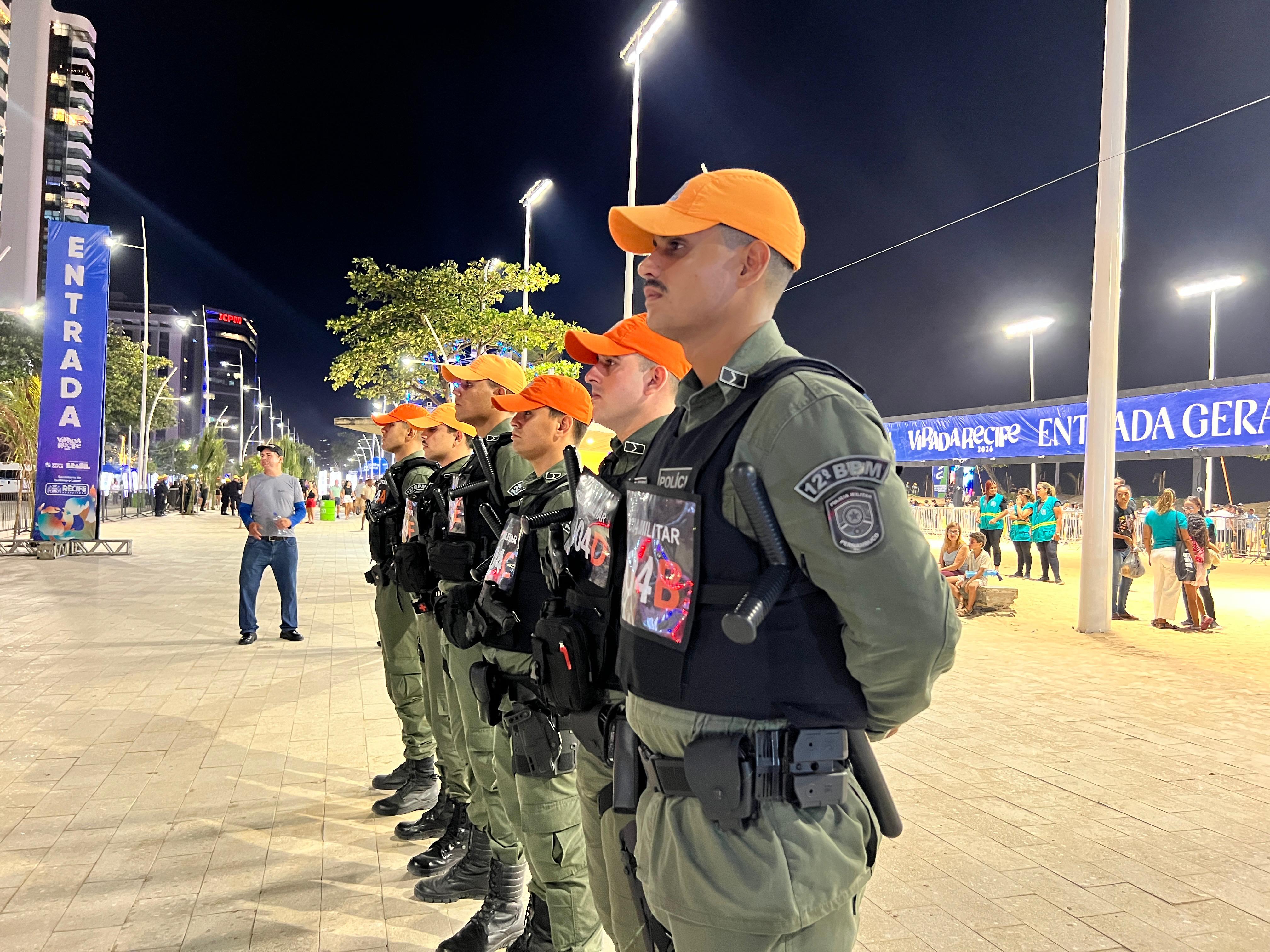 Operação Réveillon mobiliza forças de segurança no Recife para a virada do ano
