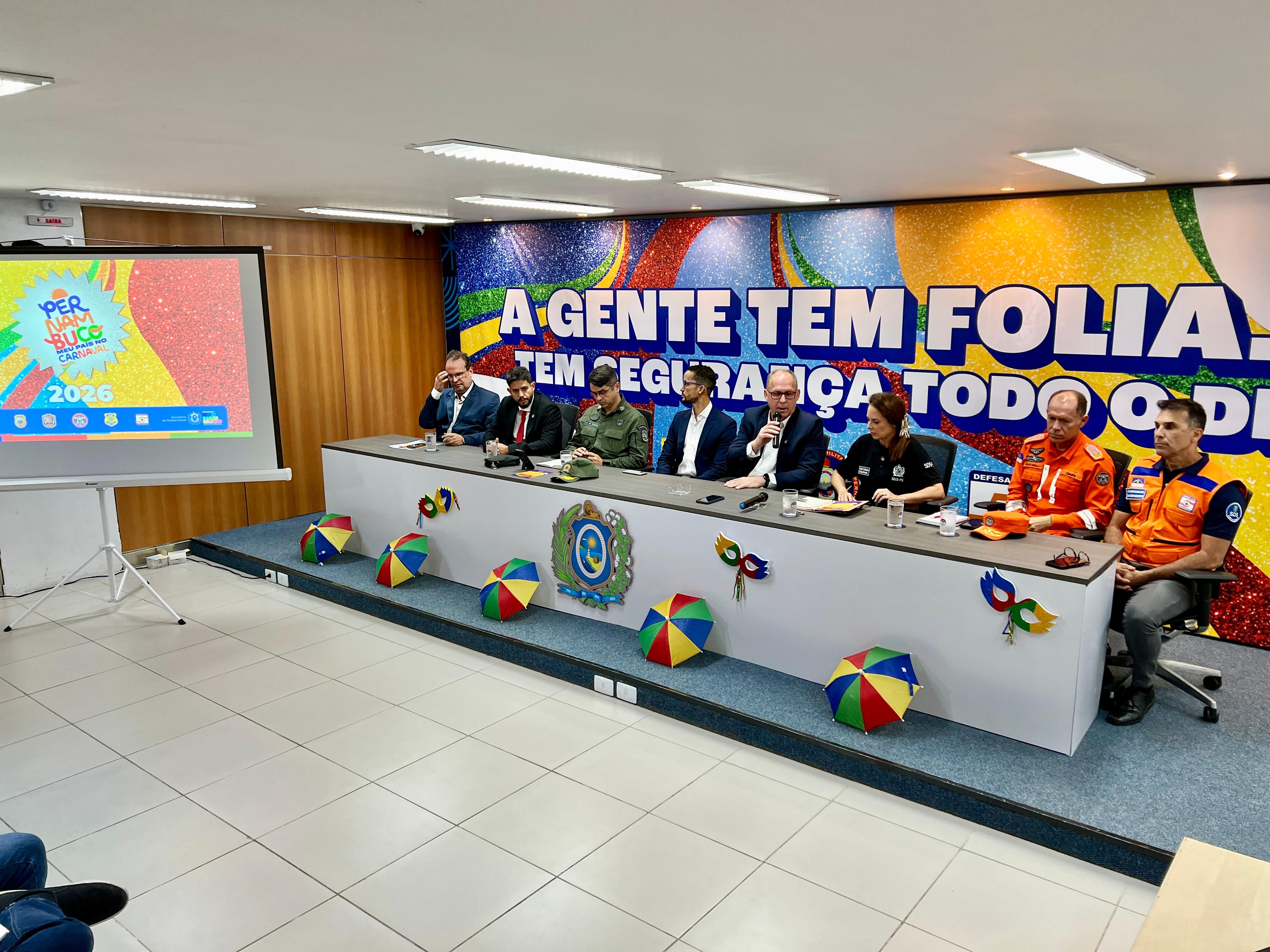 Segurança Pública detalha Operação Carnaval 2026 em Pernambuco