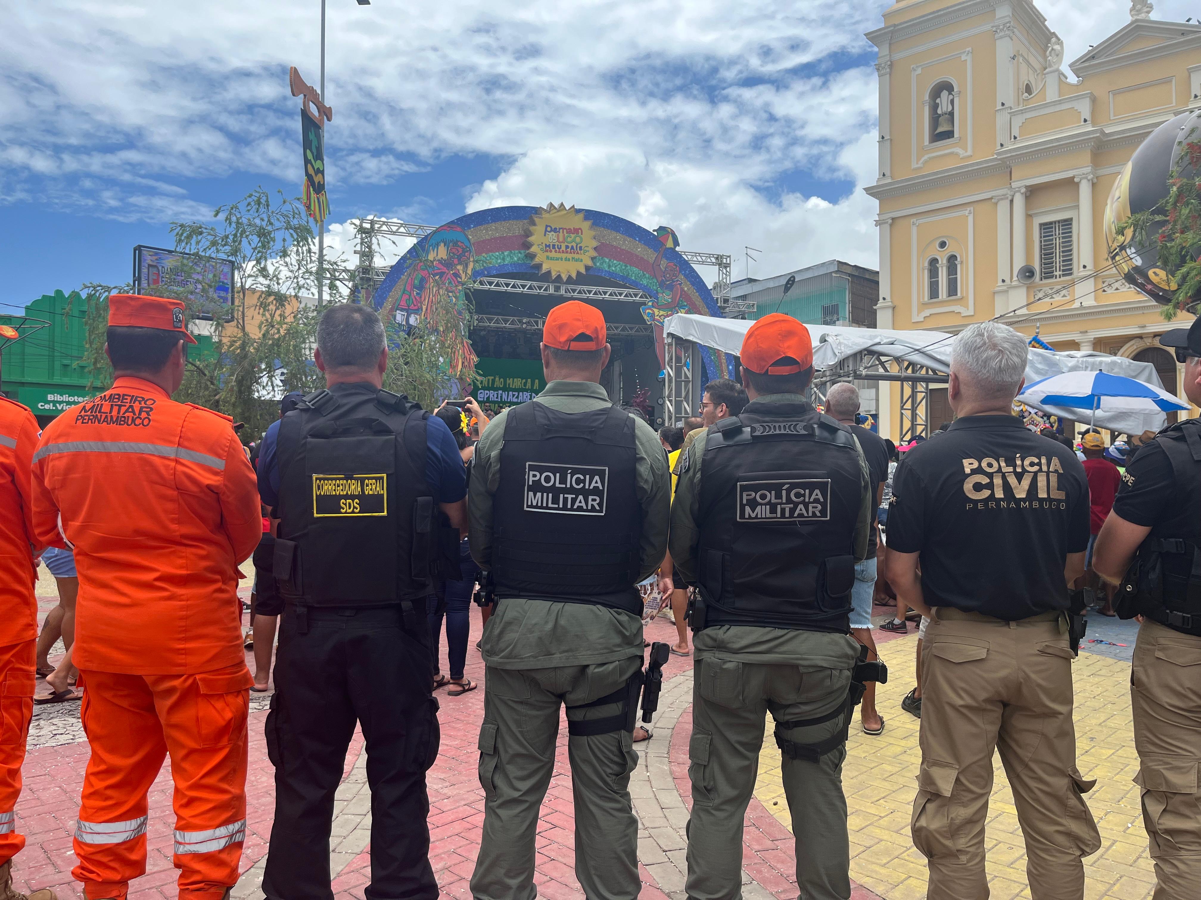 Segurança reforçada garante tranquilidade no Carnaval de Nazaré da Mata