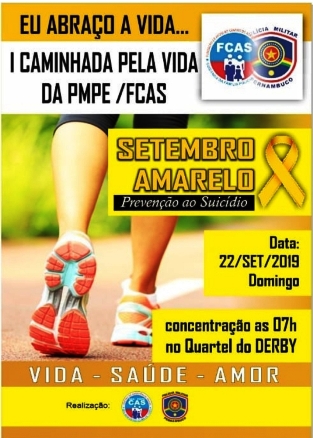 PMPE realiza 1ª Caminhada pela vida