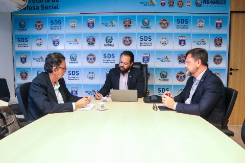 Secretários de Defesa Social e de Justiça e Direitos Humanos fazem 1ª reunião de trabalho