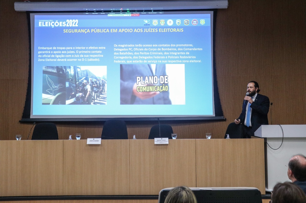 Magistrados conhecem plano integrado de segurança para as eleições 2022