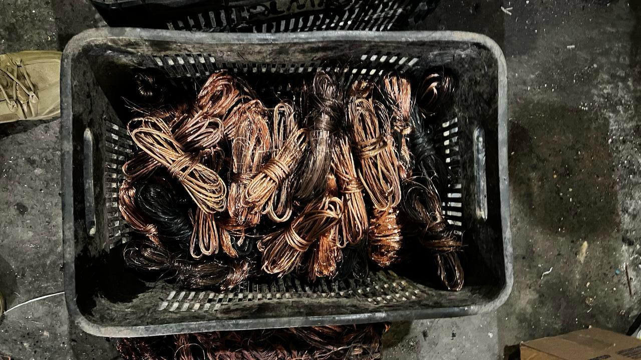 Operação Fusionem combate crimes patrimoniais e apreende 300 kg de fios de cobre em Caruaru