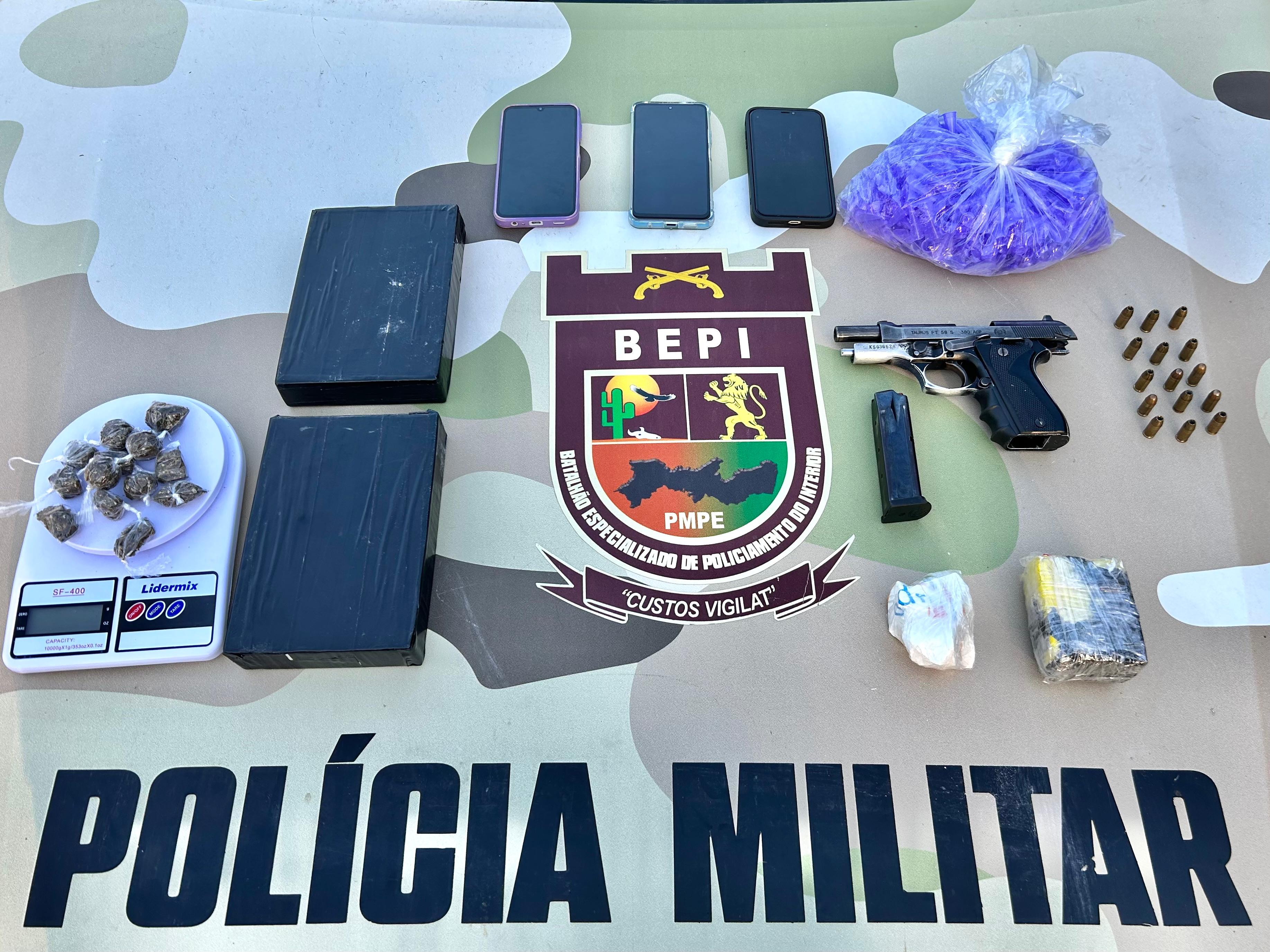 BEPI reforça a segurança na Semana Santa, prende sete suspeitos e apreende drogas e armas de fogo