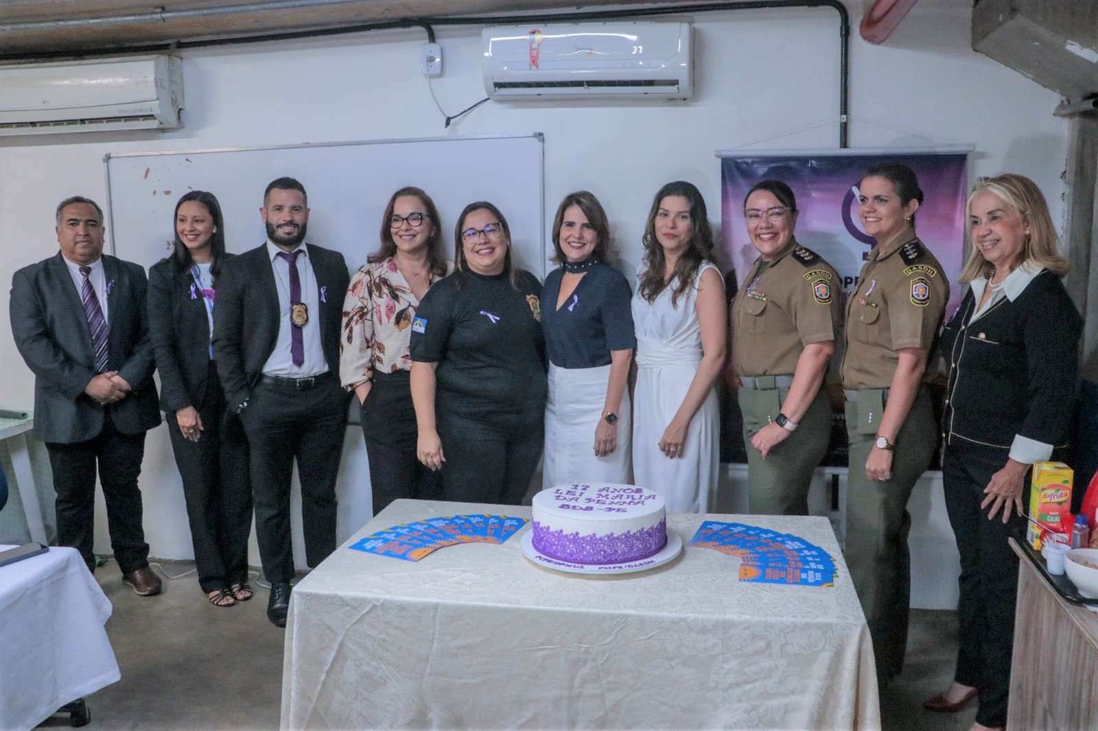 Ação reúne SDS, Polícias Civil e Militar, além da Secretaria da Mulher, em comemoração aos 17 anos da Lei Maria da Penha