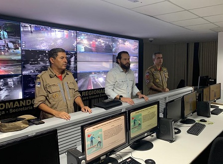 Monitoramento do enfrentamento às fortes chuvas e reforço de bombeiros da Paraíba