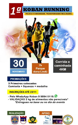 Policiamento Koban realiza 1º Corrida com a comunidade