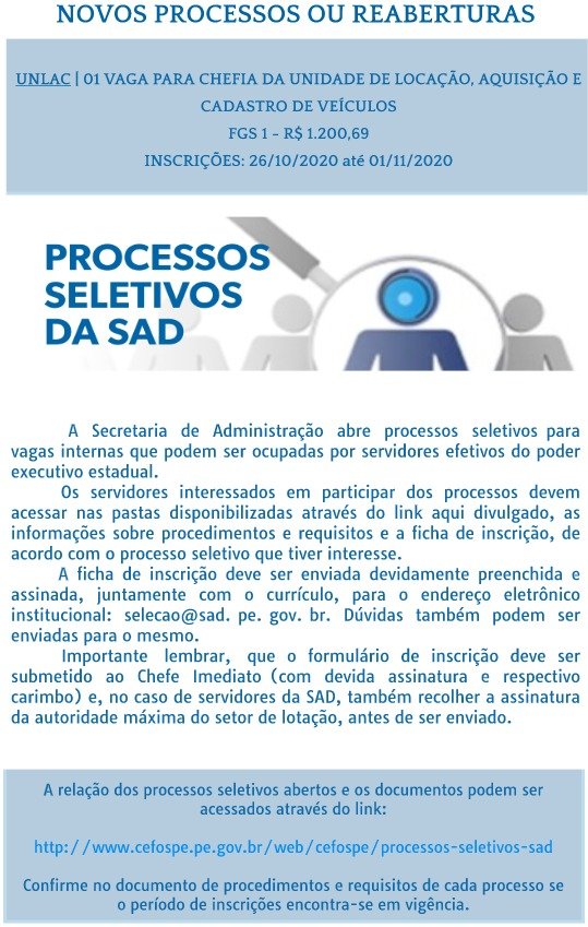 Processo Seletivos UNLAC